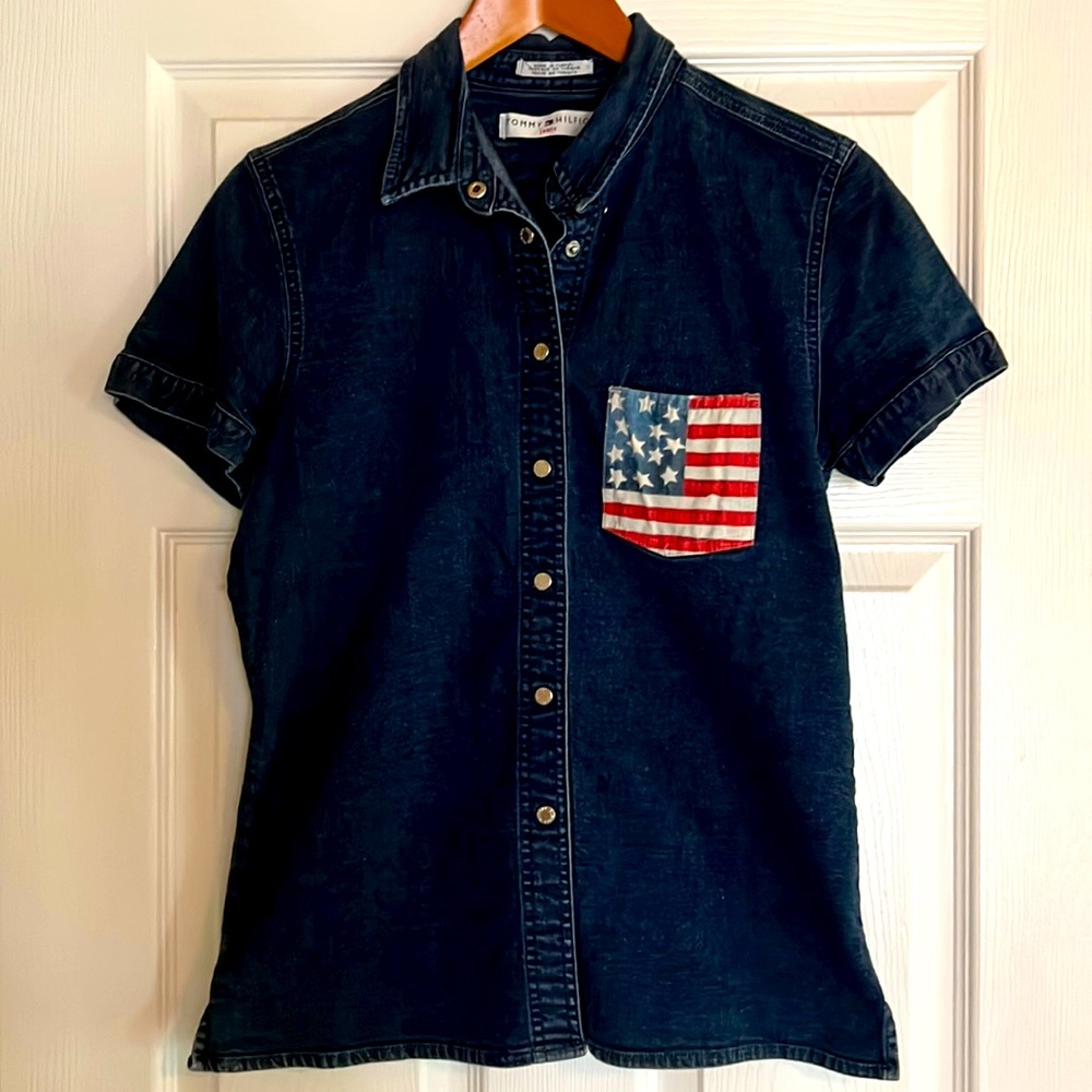 Tommy Hilfiger denim top.